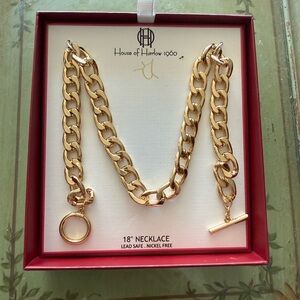 House of Harlow 1960 Chunky Gold Necklace